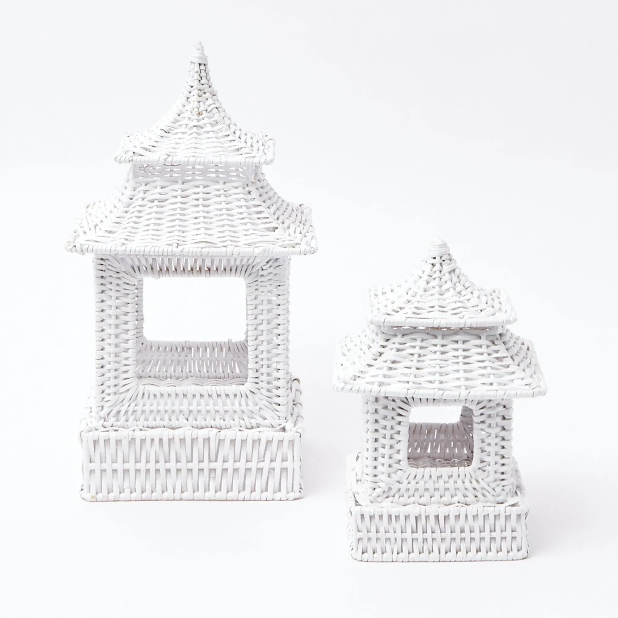 White Rattan Pagoda Lantern|Mrs. Alice Sale