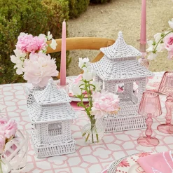 White Rattan Pagoda Lantern|Mrs. Alice