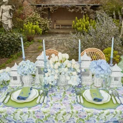 White Rattan Pagoda Lantern Set|Mrs. Alice Best