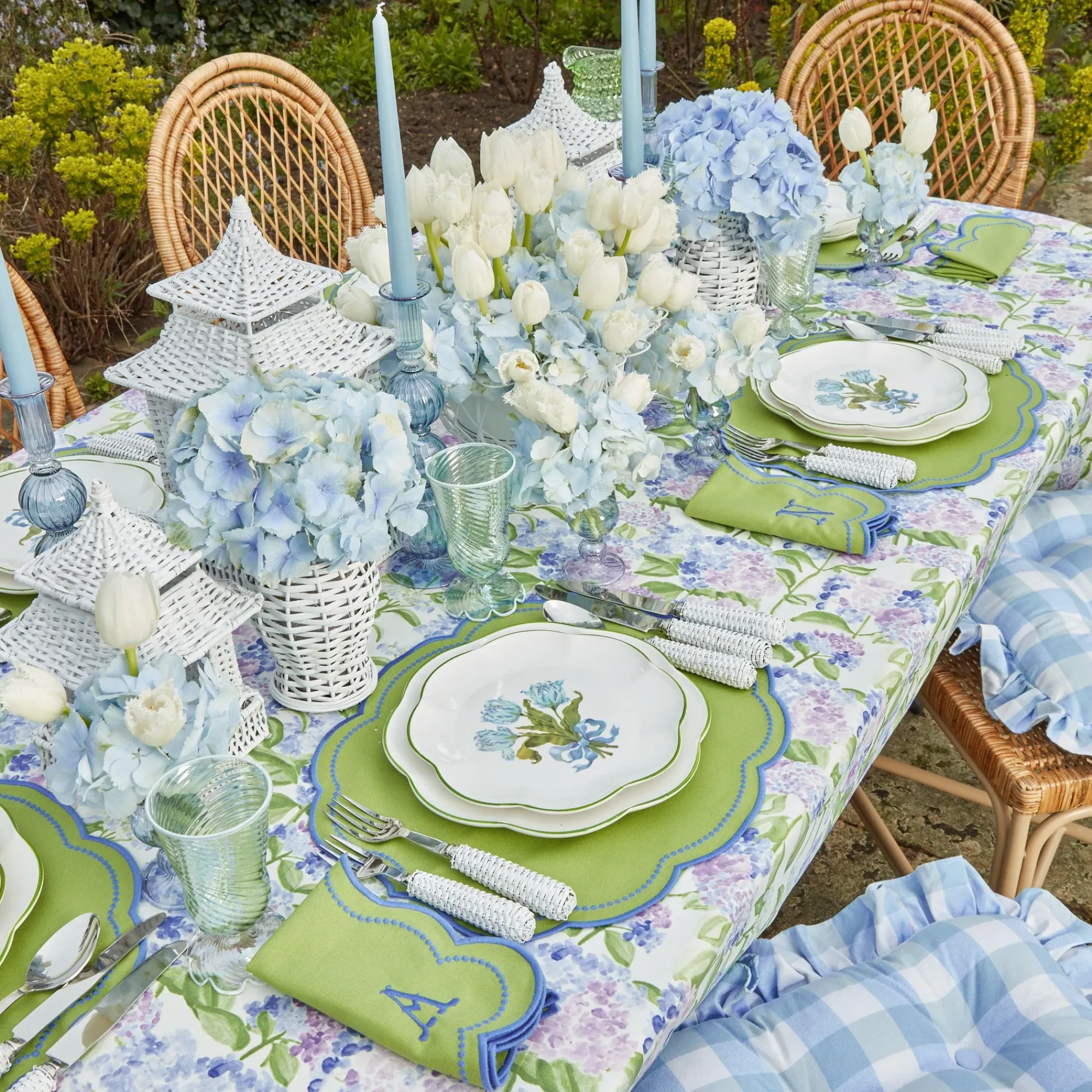 White Rattan Pagoda Lantern Set|Mrs. Alice Discount