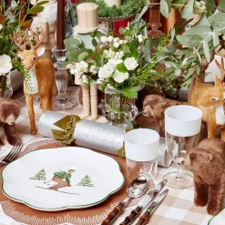 White Ribbon Water & Wine Glassware Set|Mrs. Alice New