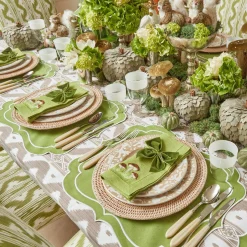 White Ribbon Water & Wine Glassware Set|Mrs. Alice New