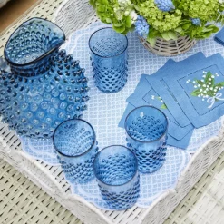 White Scalloped Rattan Tray|Mrs. Alice Hot