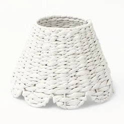 White Seagrass Lampshade|Mrs. Alice Clearance