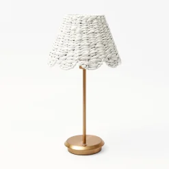 White Seagrass Lampshade|Mrs. Alice Clearance