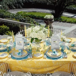 Yellow Capri Lettuce Dinner & Starter Plates (Set Of 8)|Mrs. Alice Sale