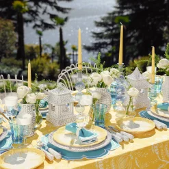 Yellow Capri Lettuce Dinner Plates (Set Of 4)|Mrs. Alice Best