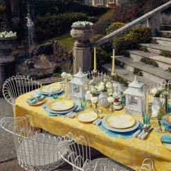 Yellow Capri Lettuce Dinner Plates (Set Of 4)|Mrs. Alice Clearance