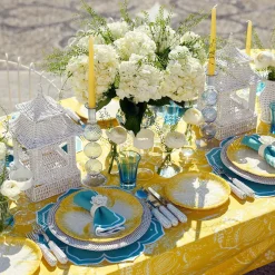 Yellow Capri Lettuce Dinner & Starter Plates (Set Of 8)|Mrs. Alice Discount