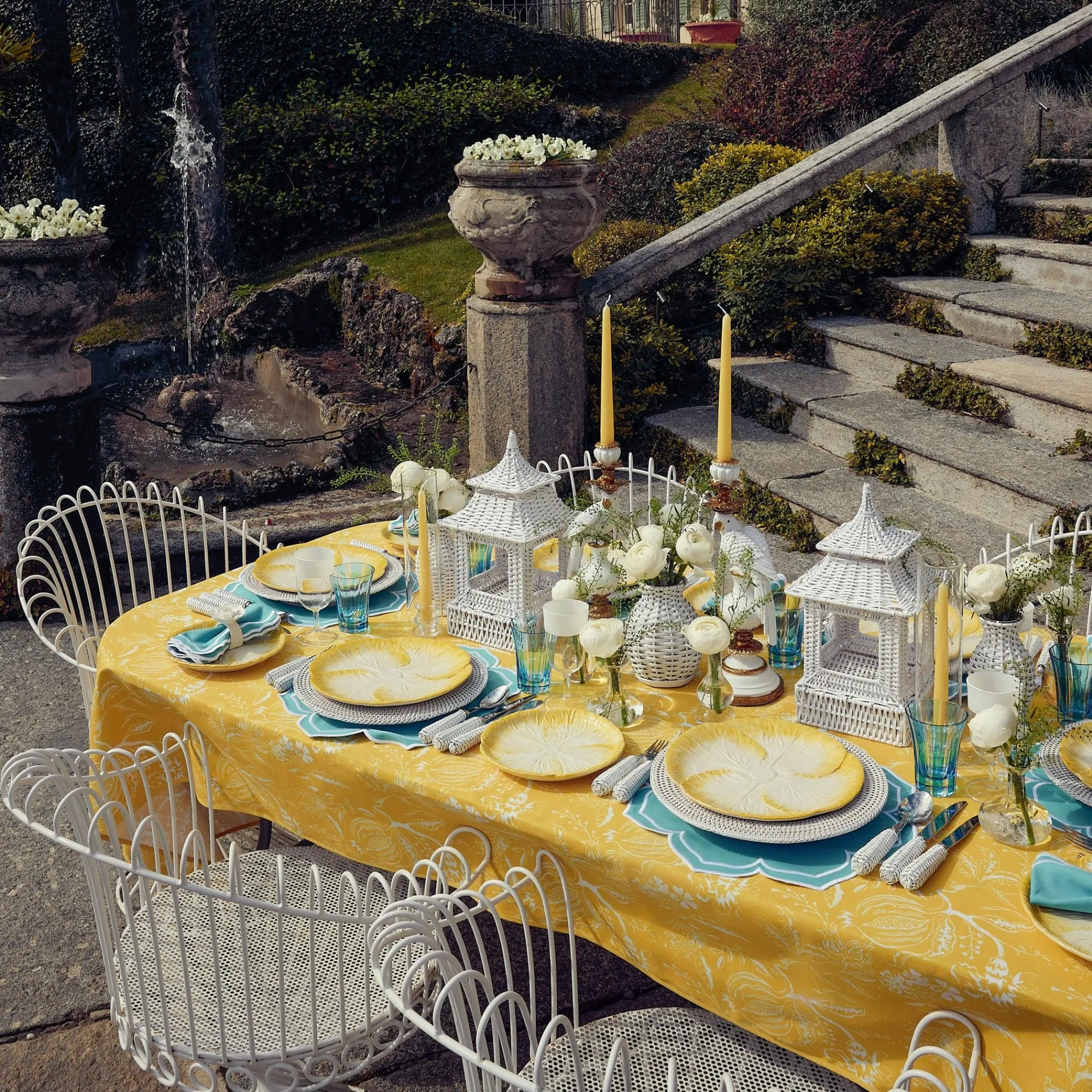 Yellow Melograno Candlescape|Mrs. Alice