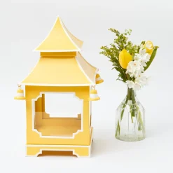 Yellow Pagoda Lantern Set|Mrs. Alice Sale