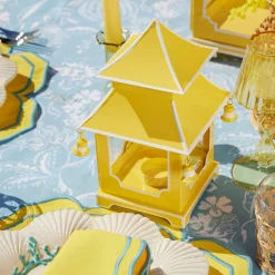 Yellow Pagoda Lantern Set|Mrs. Alice Sale